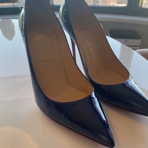 Christian Louboutin striking blue pumps